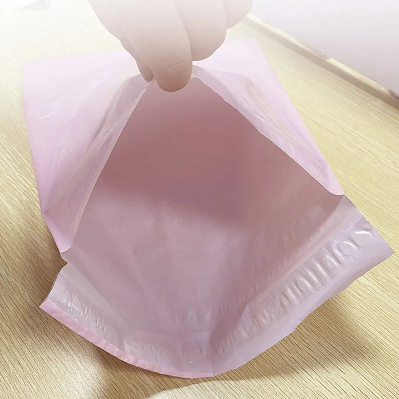 New Light Pink PE Plastic Self-seal Mailbag Poly Envelope Waterproof Postal Courier Bag Waterproof Packaging Postal Bags