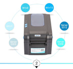 Xprinter 80mm Thermal Label Printer 2,3 Inch Barcode Sticker Printer Bluetooth Receipt Printer LAN/Bluetooth/USB