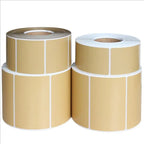 Direct Thermal Label Roll Width20mm-60mm Kraft Adhesive Thermal Barcode Sticker Shipping label for Zebra Godex Gprinter Xprinter