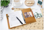 100% Genuine Leather Cover A5A6B6 Sketchbook Planner with Grid Blank Insert Retro Notebooks and Journals Diary Cover Stationery