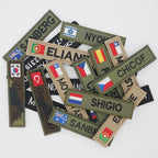Embroidery Custom Patch  Hook And Loop Backing Iron On Sewing ID Tag Name Stripes For Clothing Dog Collar Harness Backpacks Hat