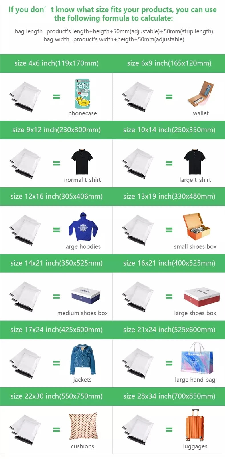 INPLUSTOP 20Pcs Poly Biodegradable Express Courier Bag Apricot Thicken Mailer Clothes Gifts Bag Eco-Friendly Mailing Postal Bags