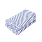 Plain Striped Linen Cotton Blended Dinner Cloth Napkins Placemats Tea Towels Set of 12 (40 x 30 cm) for Events & Home Use