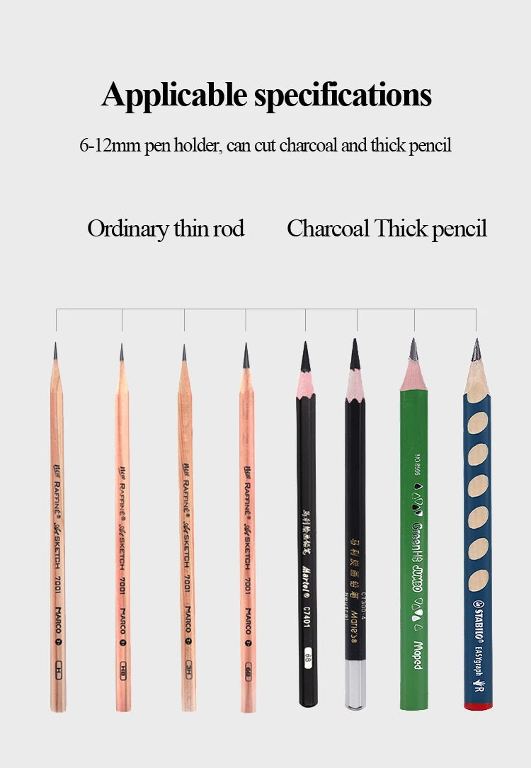 Tenwin 8028 Electric Pencil Sharpener Automatic Mechanical Pencil Sharpener Thick/Fine Nib/Tip Adjustable Student Sketch Drawing