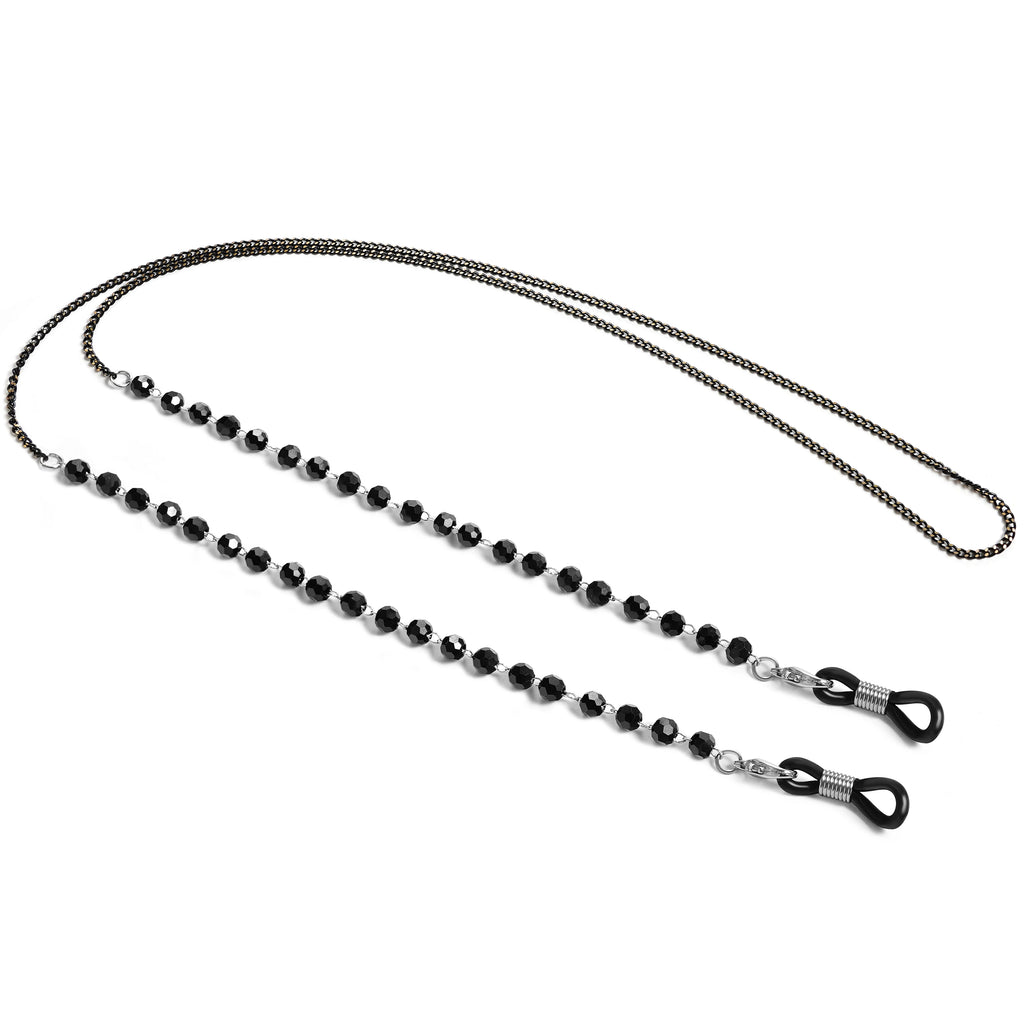 Skyrim Elegant Clear Zicron Crystal Beaded Lanyand for Glasses Sunglassess Chain Eyeglasses Strap Rope Eyewear Cord Accessories