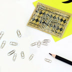 TUTU 50pcs /bag mini heart gold rose gold Color Clip Bookmark binder clip Office Accessories paper Clips Patchwork Clip H0481