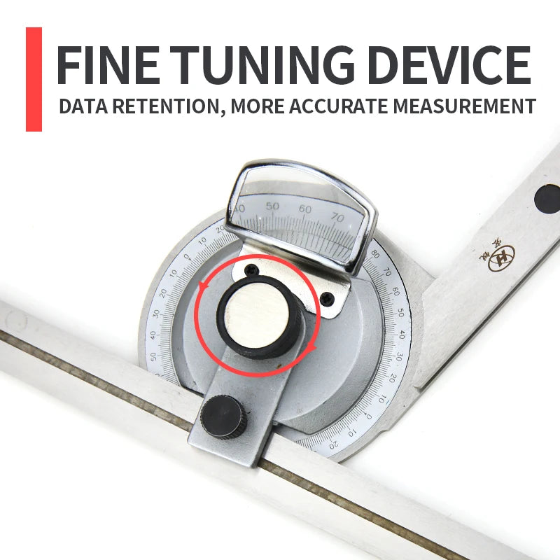 320/360° Universal Angle Ruler Carbon Steel Protractor Angle Measuring Instrument Magnifying Glass Woodworking Measuring Tools