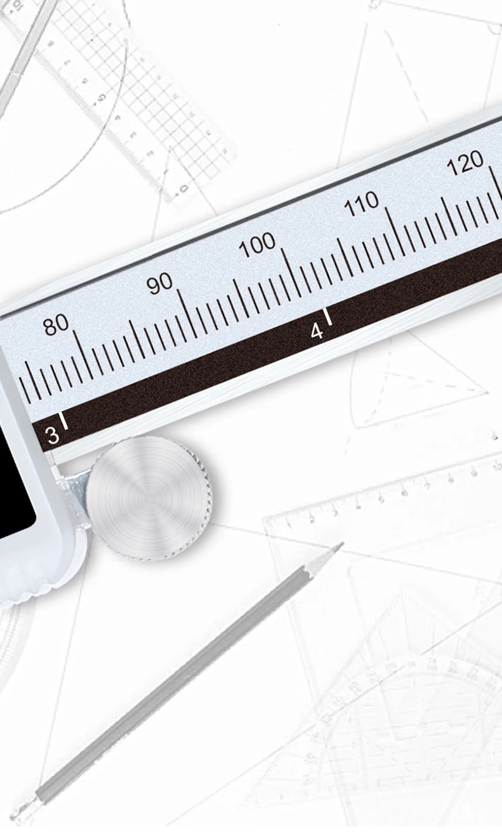 Electronic Digital Caliper HD Full Screen Full Metal 0-150/200/300mm Stainless Steel Vernier Caliper Precise Measurement Tool