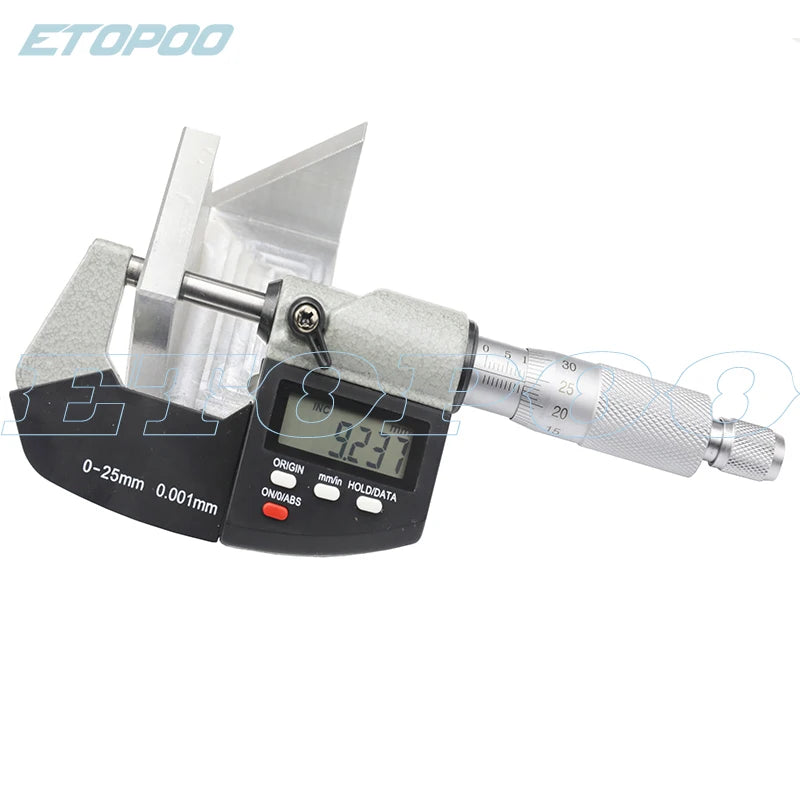 IP54 0.001mm Electronic Outside Micrometer 0-25mm Digital Micrometer Caliper Gauge Meter Micrometer Carbide Tip Measure Tools