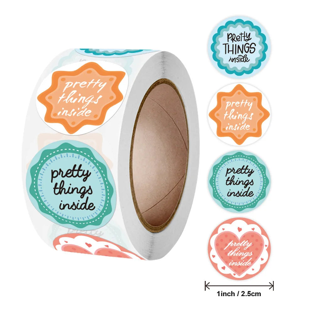 50-500Pcs“Open Me Already" Stickers 1inch Thank You Sticker For Gift Box Decoration Stationery Envelope Postcards Sealing Labels