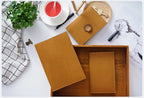 100% Genuine Leather Cover A5A6B6 Sketchbook Planner with Grid Blank Insert Retro Notebooks and Journals Diary Cover Stationery