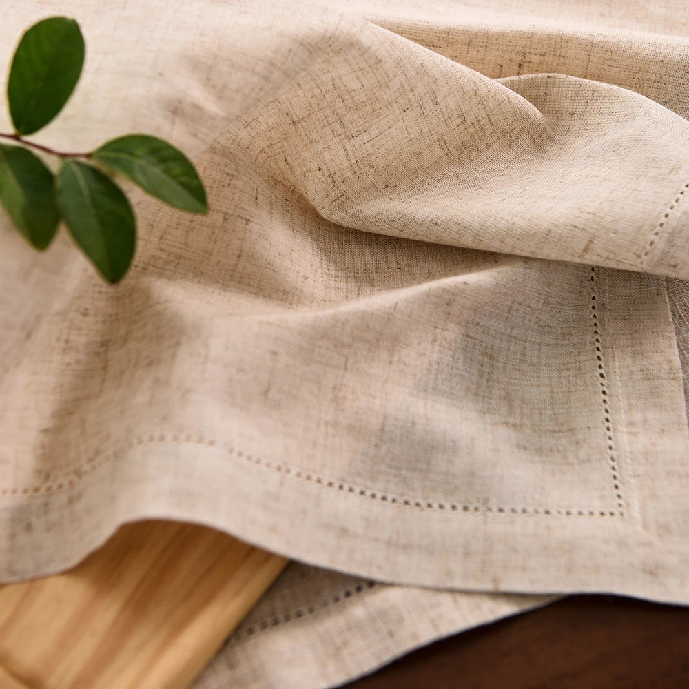 12pcs Table Napkins Wedding Party Dinner Table White Cloth Napkin Restaurant Home Napkins Cotton Linen Handkerchie 4 Size