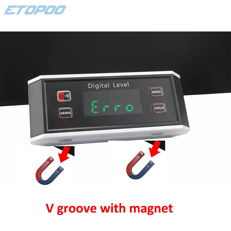 6inch Digital Level Electronic Protractor Inclinometer with Magnet Illuminate Level Angle Meter Gauge Level Box Inclinometer