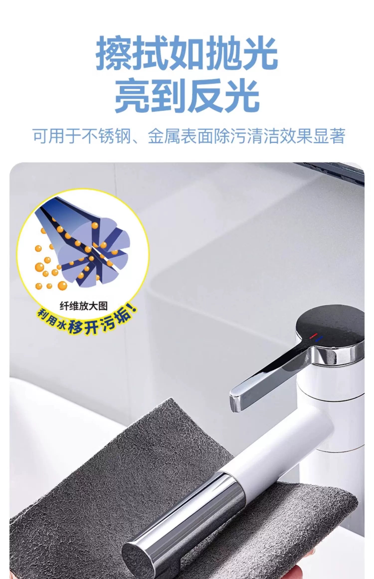 1/10Pcs Magic Cleaning Cloth Thickened Reusable Microfiber Glass Clean Towel Washable Lint-free Cleaning Rags for Kitchen Glass