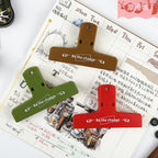 Retro Metal Wide Binder Clip Big Black Gold Binder Paper Clips Metal Hinge Clip Clamps for Crafts Photos Office School Supplies