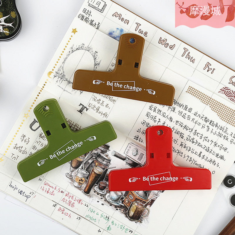 Retro Metal Wide Binder Clip Big Black Gold Binder Paper Clips Metal Hinge Clip Clamps for Crafts Photos Office School Supplies