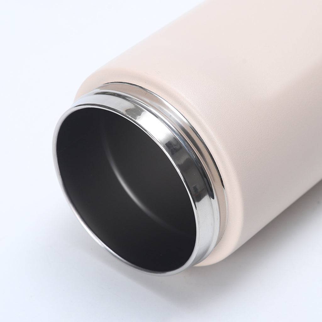 480/710ml Thermos Cup 304 Stainless Steel Straw/Direct Drinking Water Bottle One-touch Open Vacuum Mug for Outdoor,Car,Daily Use