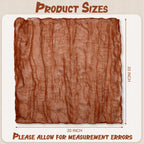 12 PCS Gauze Table Napkins 20x20 Inch Soft Cheesecloth Wrinkled Dinner Napkins for Weddings Party Reception Anniversary