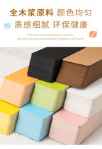 100Pcs/Box Colorful Blank Index Cards Thick Hard Cardstock DIY Handwriting Flash Cards  Study Memo Drawing Note Cards