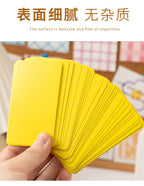 100Pcs/Box Colorful Blank Index Cards Thick Hard Cardstock DIY Handwriting Flash Cards  Study Memo Drawing Note Cards