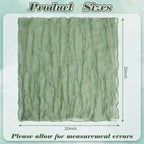 12 PCS Gauze Table Napkins 20x20 Inch Soft Cheesecloth Wrinkled Dinner Napkins for Weddings Party Reception Anniversary