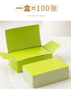 100Pcs/Box Colorful Blank Index Cards Thick Hard Cardstock DIY Handwriting Flash Cards  Study Memo Drawing Note Cards