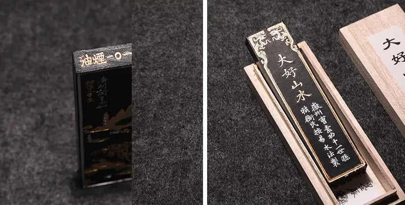 Chinese Sumi Ink Stick Solid Ink Stick Calligraphy Artist Painting Watercolor Fabric Paint Ink Block Chinese Painting Ink Stick