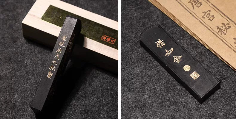 Chinese Sumi Ink Stick Solid Ink Stick Calligraphy Artist Painting Watercolor Fabric Paint Ink Block Chinese Painting Ink Stick