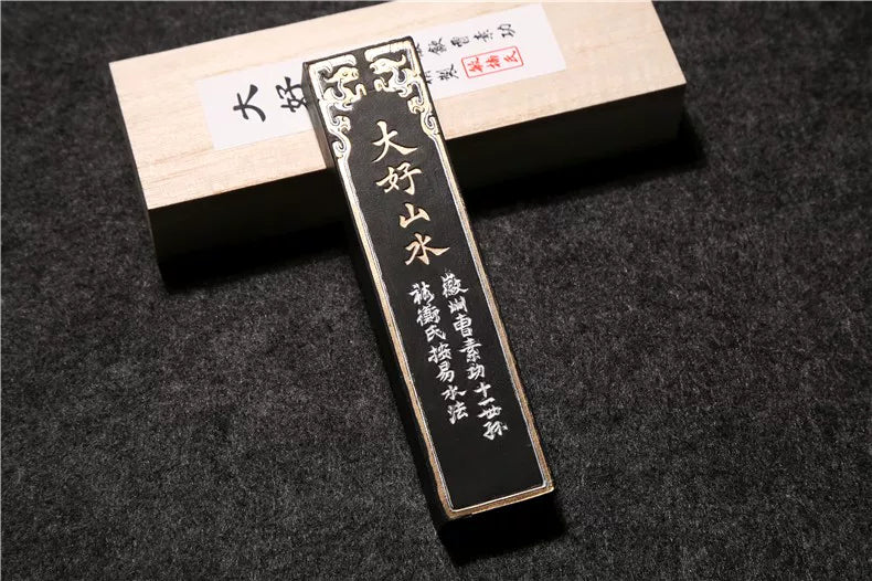 Chinese Sumi Ink Stick Solid Ink Stick Calligraphy Artist Painting Watercolor Fabric Paint Ink Block Chinese Painting Ink Stick