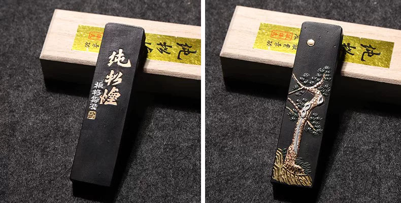 Chinese Sumi Ink Stick Solid Ink Stick Calligraphy Artist Painting Watercolor Fabric Paint Ink Block Chinese Painting Ink Stick