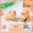 school supplies stationery Stapler school useful offices accessories binding supplies  cute capybara mini stapler Binding machin