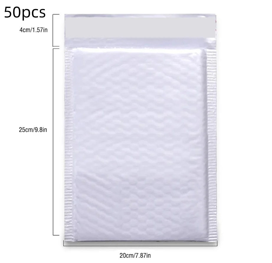 50PCS 100PCS White Multifunctional Bubble Mailing Envelope SelfAdhesive Sealed Express Packaging Suitable For Multiple Scenarios
