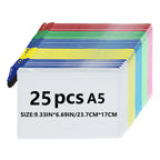 Christmas Stickers A5 Mesh Zipper Bag, Document Storage Bag, Waterproof And Rip-Proof Folder, Student Office Mobile Supplies