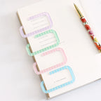 4pcs/lot Kawaii macarons Paper Clip Decorative Bookmark Binder File Clips School Office Stationery Accessories