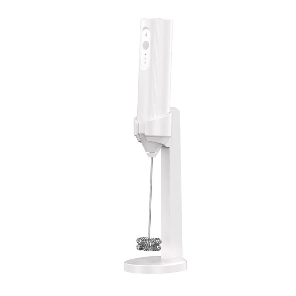 Handheld Electric Milk Frother Stainless Steel Foam Maker for Coffee Cappuccino Latte Hot or Cold Milk Drink Mixer Kitchen Tool