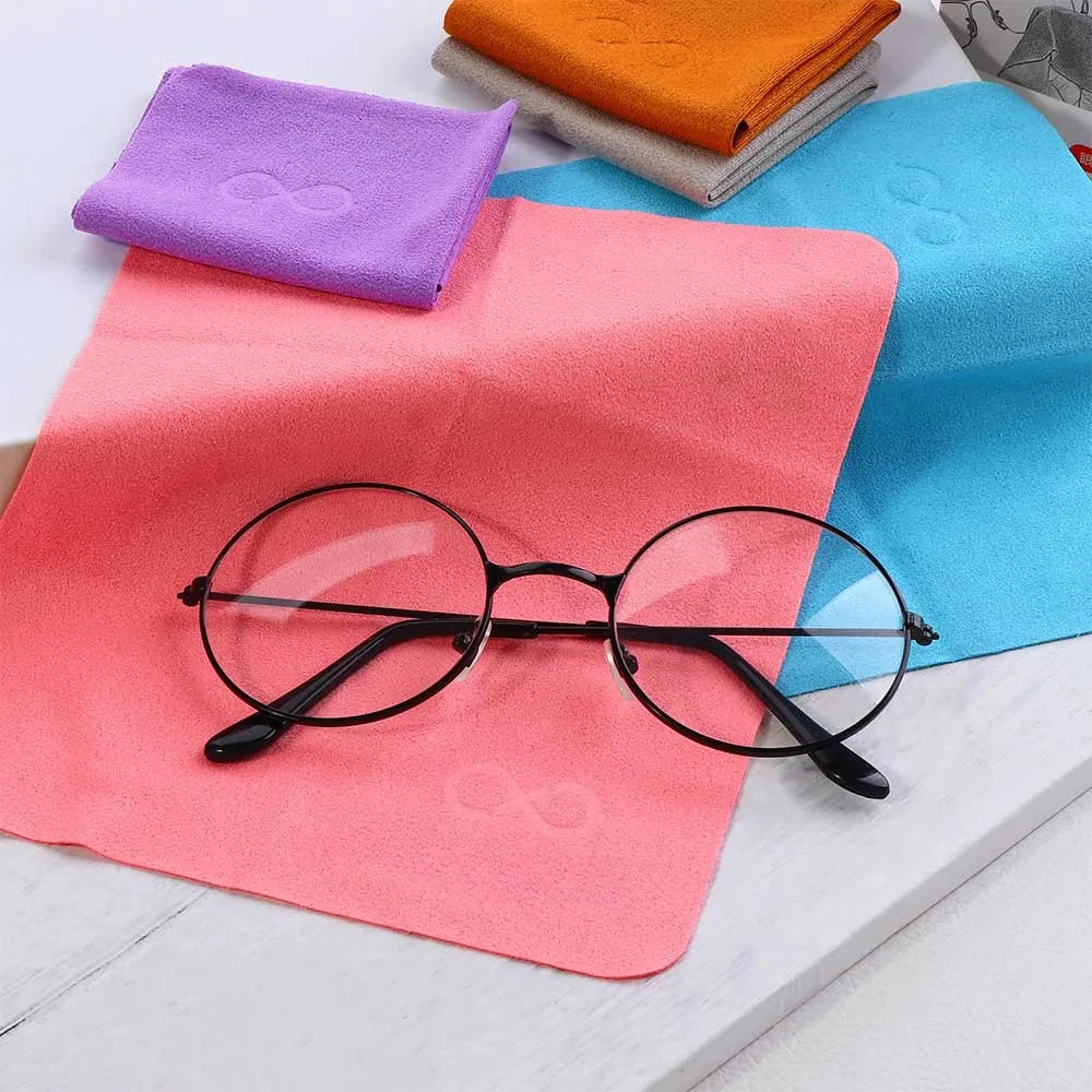 5/10Pcs Suede Glasses Clean Microfiber Glasses Cleaning Cloth For Lens Phone Screen Cleaning Wipe High Quality