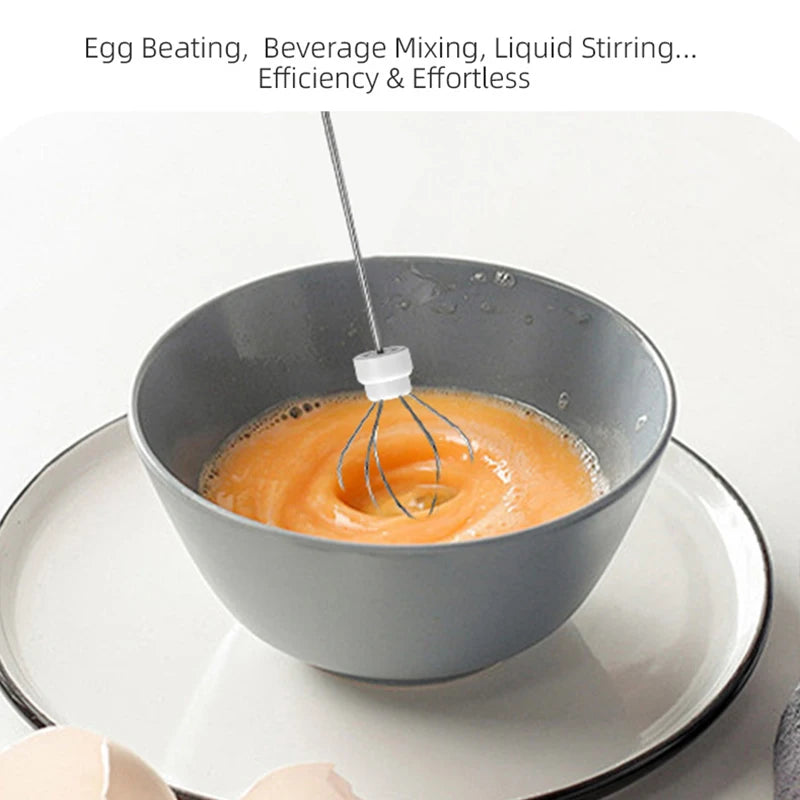 Electric Coffee Milk Foaming Mixer Coffee Creamer Whisk Handheld Egg Beater Froth Mixer Kitchen Automatic Kitchen Whisk Tools