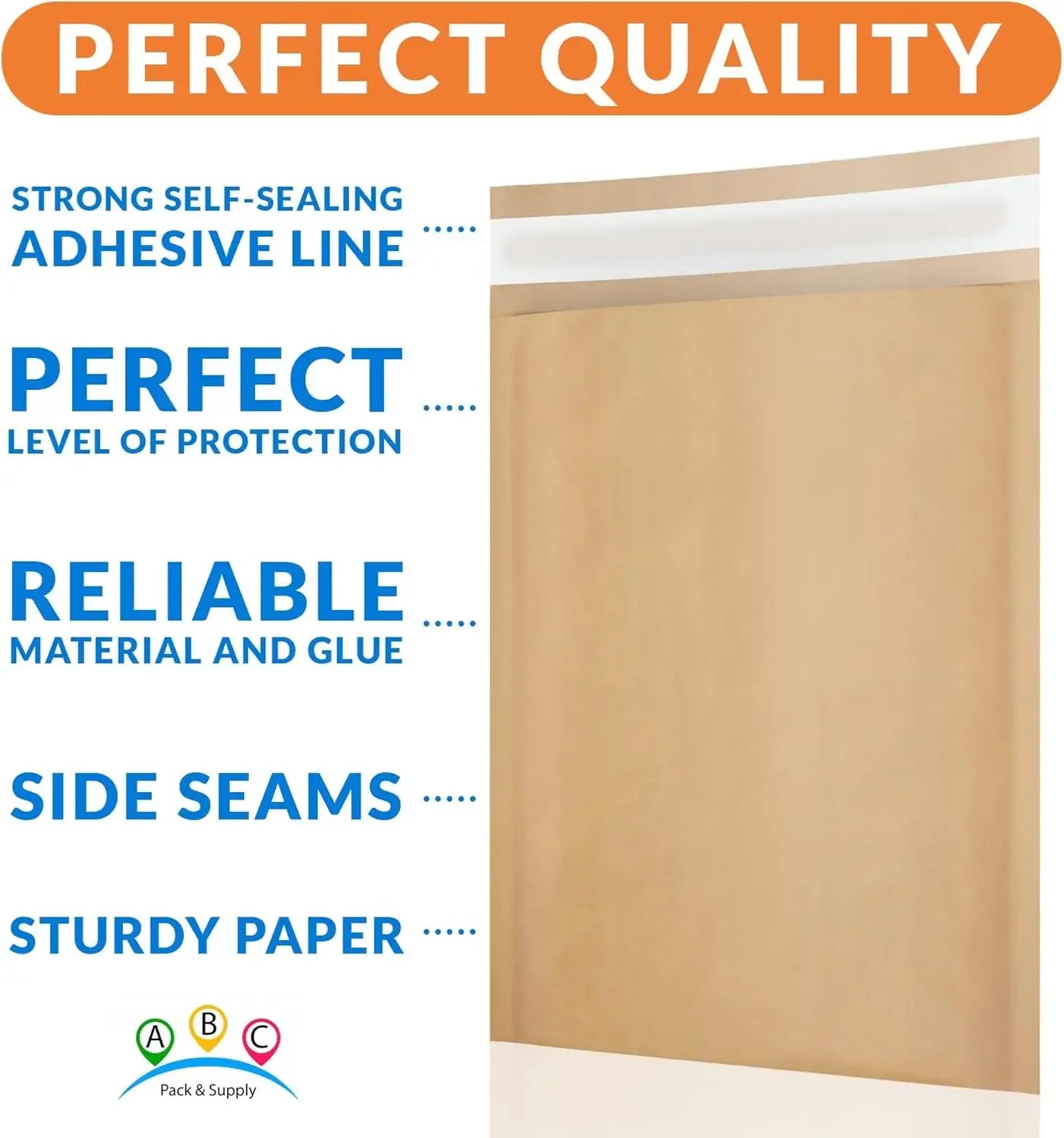 Kraft Bubble Mailers Self-Seal Mailing Envelopes Bubble Padded Mailer Package Shipping Bags for Card Jewelry Electronic Products