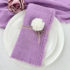 6PCS 43x43cm Dinner Table Rustic Decor Muslin Tea Towels, Birthday Decore Retro Cotton Cheesecloth, Cotton Gauze Wedding Napkins