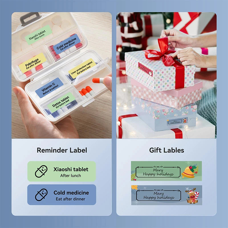 Niimbot D110 Wireless Mini Portable Printer Smart Label Printer Mobile Phone For Thermal Adhesive Sticker Labeling Maker Machine