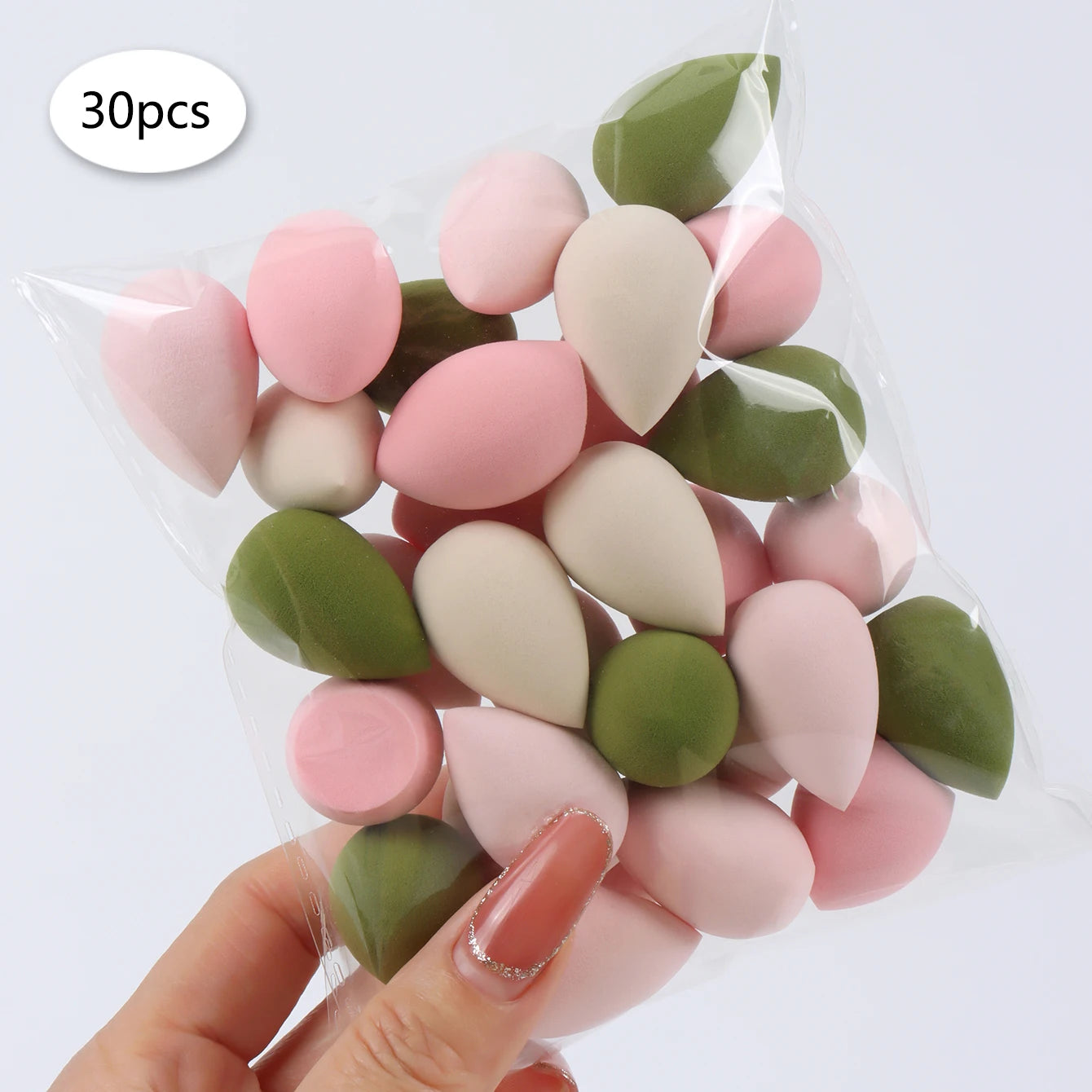 10/20/30/50/100Pcs Mini Makeup Sponge, Expands When Exposed to Water, Suitable for All Skin Types