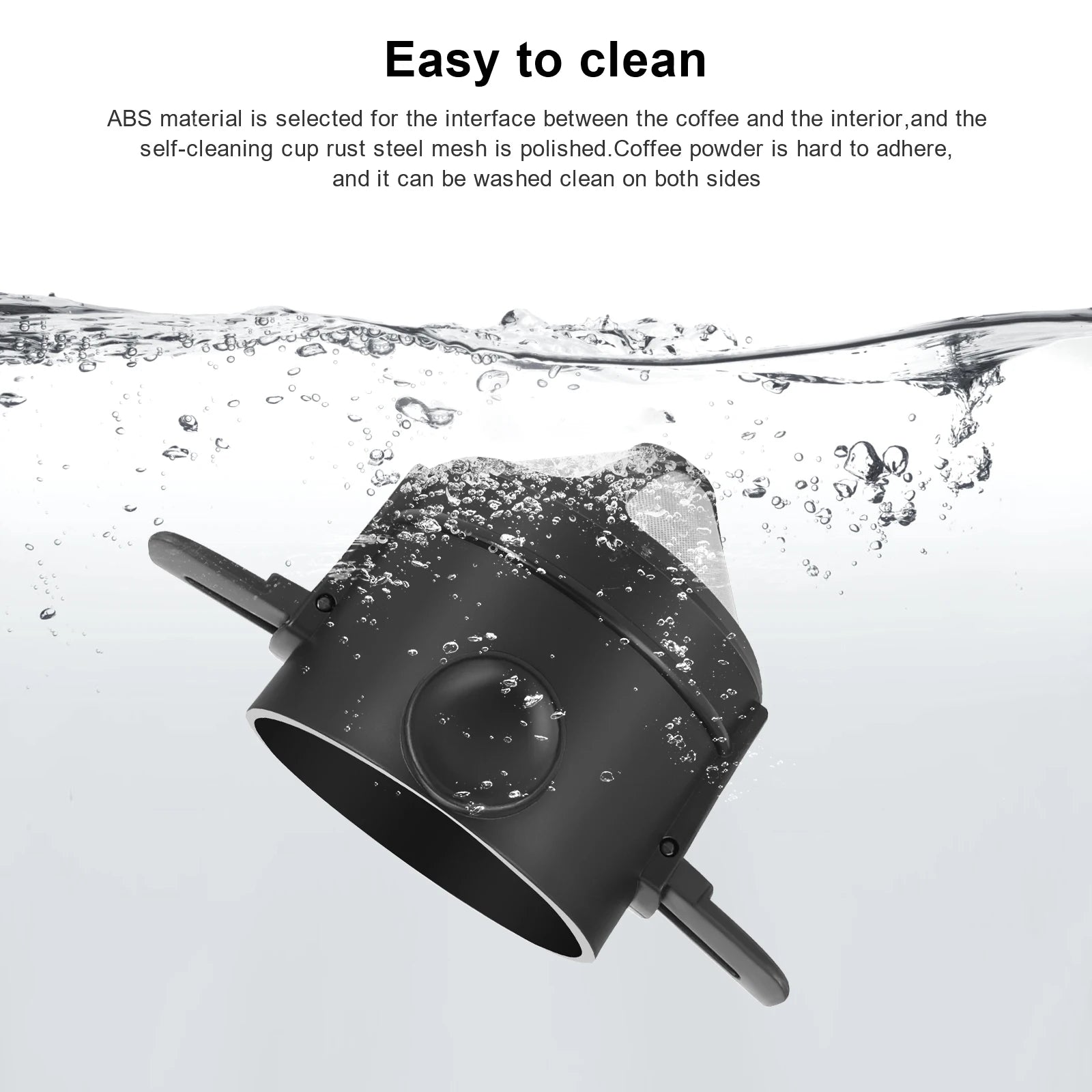 Folding Hand Brewed Coffee Filter Coffee Dripper Cone for Drip Coffee and Tea with Stainless Steel Holder No Filter Paper