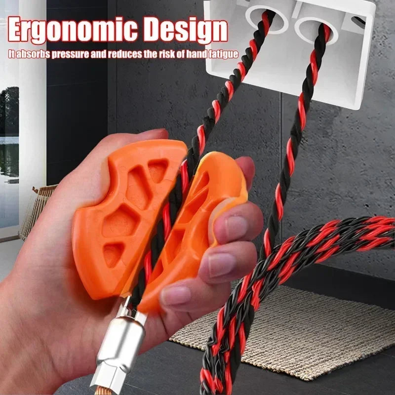 1/2pcs Portable Wire Drawing Machine Rubber Thread Device Electrician Wire Holder Tool Wire Drawing Anti-slip Clamp