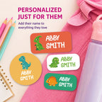 140PCS Personalized Kids Name Labels, Waterproof Custom Stickers for Bottles, Clothes, School Supplies and Daycare Items