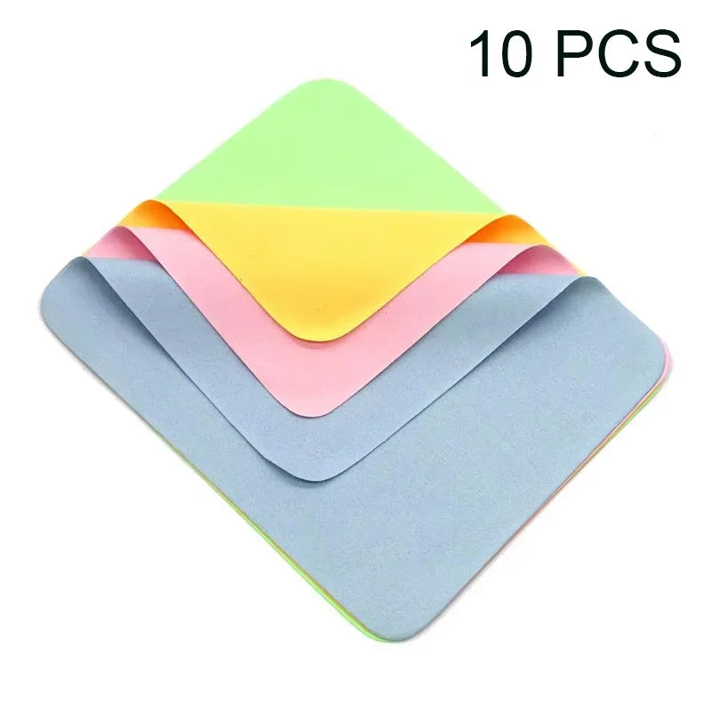 5/10 Pcs High Quality Chamois Glasses Cleaner  Microfiber Glasses Cleaning Cloth For Lens Phone Screen Cleaning Wipes