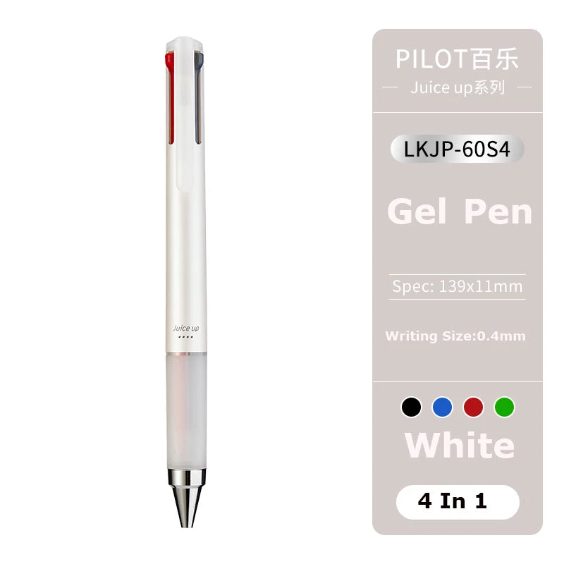 Japan Pilot Modular Pen Juice Up 3/4 Color 0.4mm Ultra-fine Gel Pens, Water-base Smooth Writing Versatile Stationery Aacsesories