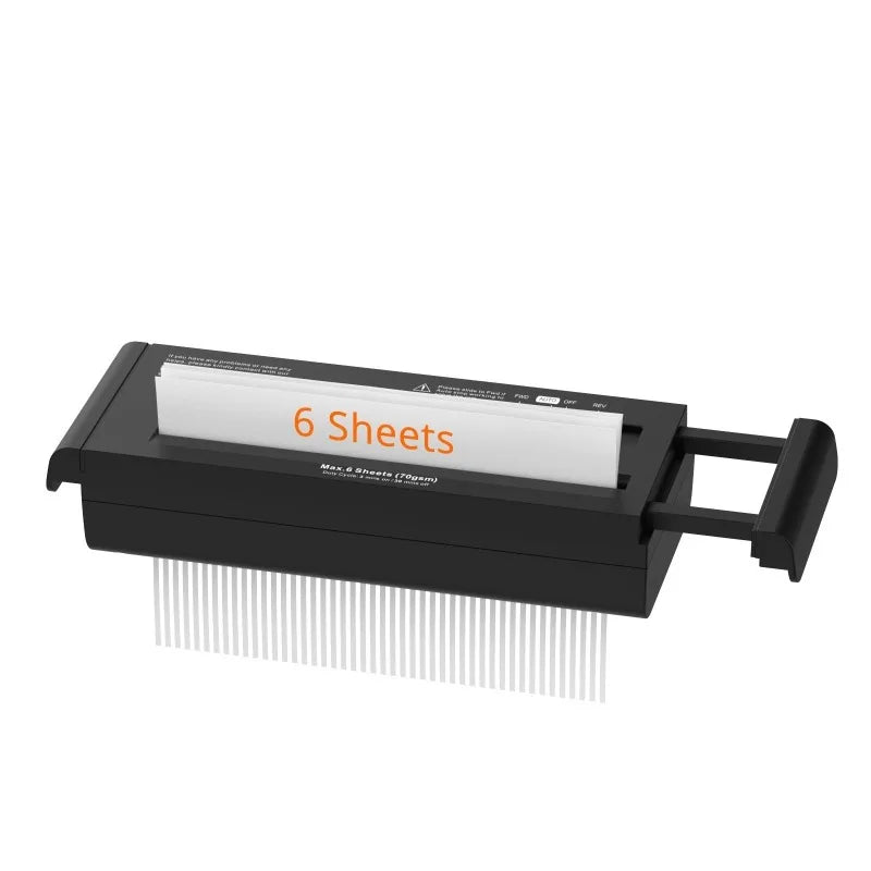 Manual Paper Shredder, Portable Hand Crank Strip Cut Shredder Holds Up To 6 Sheets for Home Office Document Disposal,Portable Shredder Extendable Arm Design with Overheat Protection for Home Office