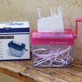 Paper Shredder Documents Paper Cutting Tool A6 Paper Mini Hand Crank Shredder Portable For Receipts Bills Portrait Home Office
