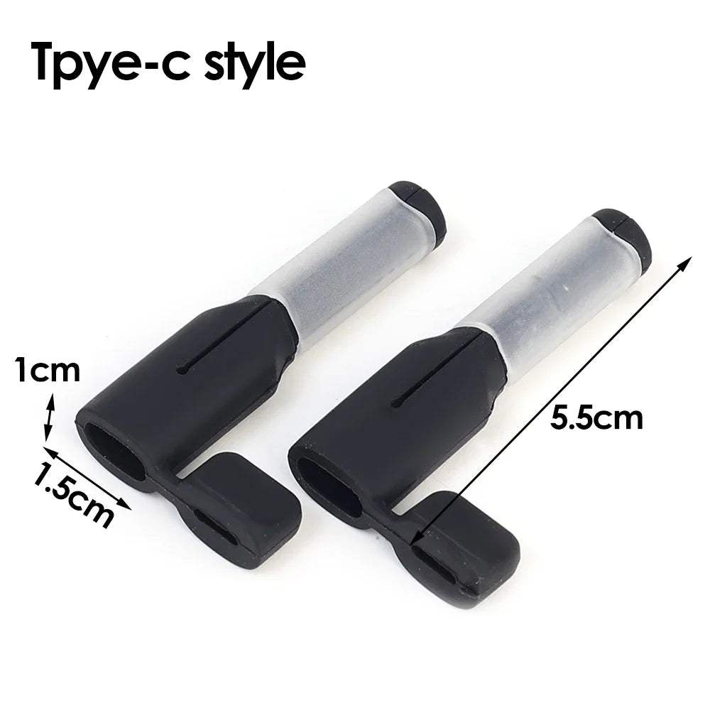 Soft Silicone Cable Winder Protectors for Dual USB C Android Charging Cable Saver Cord Organizer Wire Anti Break Protection