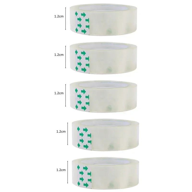 1-10PCS Strong Sticky Transparent Tape Invisible Adhesive Packing Tapes Wrapping Clear Tape Home Office School Supplies